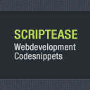 scriptease_code's profile picture. Scriptease ist ein Blog der sich auf Codesnippets für Webentwickler spezialisiert hat. Vielleicht findest auch du hier die passende Lösung!