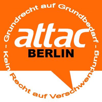 Die Regionalgruppe Berlin des globalisierungskritischen Netzwerks Attac. 
Eine andere Welt ist möglich!
#UnsereGenerationUnserJob