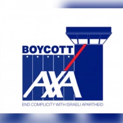 If you have AXA insurance, cancel it and email them to inform them that they are complicit with genocide and apartheid.