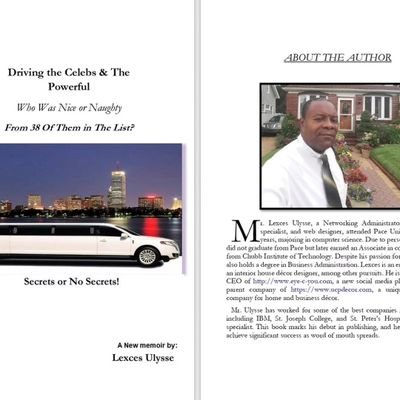 Author DRIVING  THE  CELEBS  AND  THE POWERFUL . I.T. specialist and interior house decor designer.