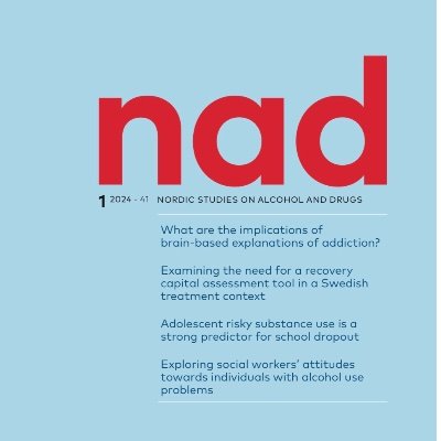 Peer reviewed, open access. Social science research on alcohol, drugs, gambling, smoking. IF: 1,7. @CEACGHelsinki @Nordicwelfare1 @popNAD @hellman_matilda