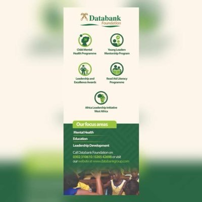 #Databank #Foundation leads initiatives in the areas of #Leadership Development, Mental Health and Education in #Ghana.