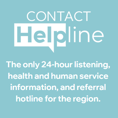 CONTACT Helpline has been providing 24/7 emotional listening support nationwide for 50+ years, in addition to information and referral services with PA211.