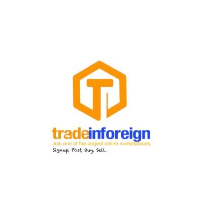 tradeinforeign's profile picture. Tradeinforeign is one of the largest online marketplaces where you can post, buy or sell your products locally and internationally. download the mobileapp today