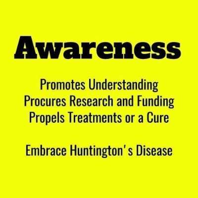 Awareness leads to great things; Please Get involved what's left of my Family Thanks You. #huntingtondisease #juvenilehuntingtonsdisease #CureHD #CureJHD too.