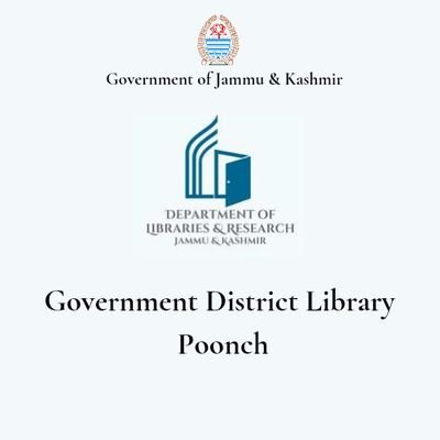 District Library Poonch, function under Department of Culture & Directorate of Libraries and Research.
All Library facilities including Books are free of Cost.