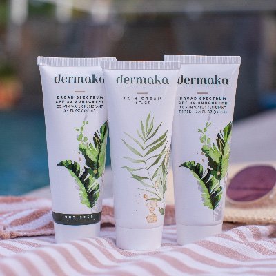 Dermaka now has an all-natural plant based skin cream, and a plant & mineral based sunscreen. Both formulated by the Medical Team at Dermaka Skin Products.