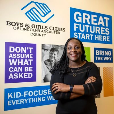 Believer • Mom to Kyrie & Kennedi • CEO, Boys & Girls Club of Lincoln • Helping LNK’s youth reach their full potential • Advocate • X Husker • Prolific Hoops