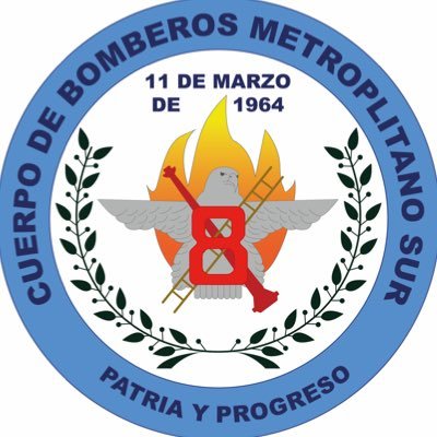 Octava Compañía del Cuerpo de Bomberos Metropolitano Sur. Fundada el 11 de Marzo de 1964, en Lo Espejo Lema: Patria y Progreso @bomberos_metsur