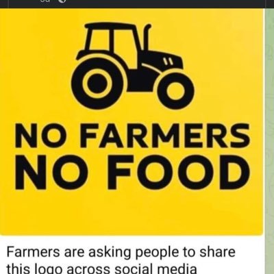 NO FARMERS NO FOOD