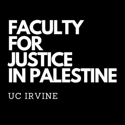 Faculty for Justice in Palestine at UC Irvine
https://t.co/LcWrBbeL2V
Follows, RTs & likes are not endorsements