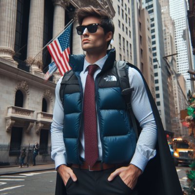Always invested, puffy chest, guns out 💪
Fashion icon, #giletfluencer and enemy of sleeves. #staypuffy