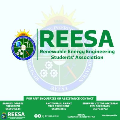 || OFFICIAL PAGE OF THE RENEWABLE ENERGY ENGINEERING STUDENT’S ASSOCIATION (REESA) , UMAT- TARKWA ||