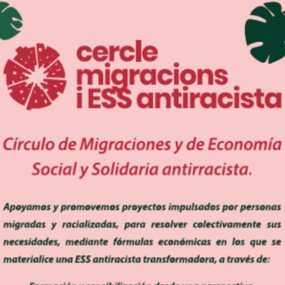 IV Fira d'Economia Solidària Migrant i Diversa / IV Feria de Economia Solidaria y Diversa.
30 Sept 2023 Barcelona  - Organitza: Cercle Migracions de Coòpolis