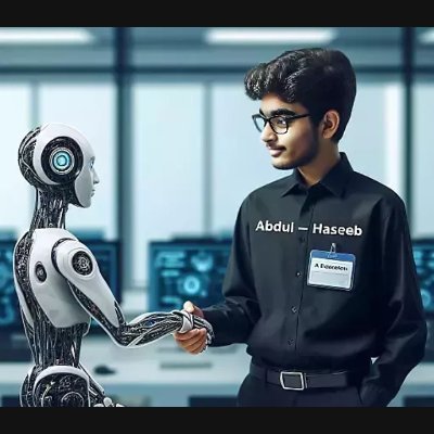 Coding is my Occupation
If you want to found Me on internet so type this
@abdulhaseeb0330
I'm not computer scientist but I'm computer 🥼🖥️
