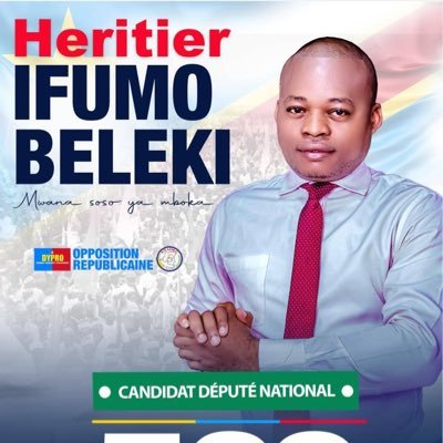 Candidat député national dans la circonscription de Mont-Ambat à Kinshasa/RDC🇨🇩. 
Coordonnateur national de la ligue des jeunes du parti ANADEC