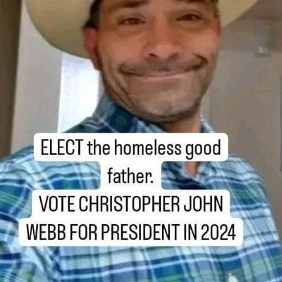 a homeless man running for president
CAMPAIGN ACCOUNT FOR AMERICANS FOR CHANGE 2024. CHRISTOPHER JOHN WEBB FOR PRESIDENT