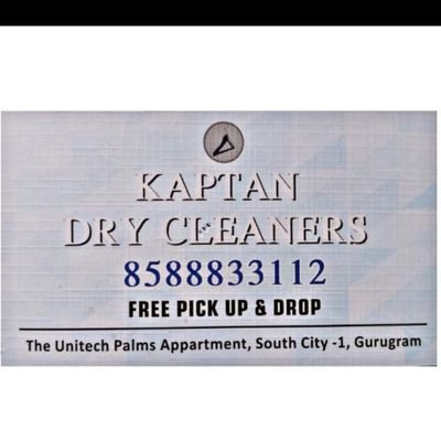 Kaptan Dry Cleaners 📞8588833112 Free pick and drop facility the Unitech Palms Appartment South City 1 gurgaon