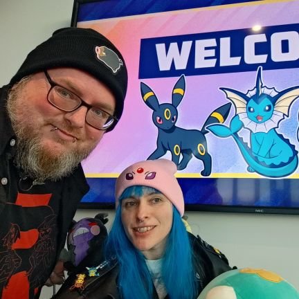 Van(who runs all official accounts) & Lil Vamp. Cosplayers, YouTubers, bloggers, professional Geeks, disabled activists & much more. (@Welsh_Harls88).