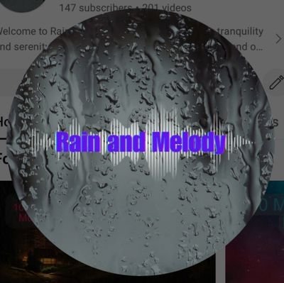 My YouTube channel is all about rain sounds with relaxing music. If you find that relaxes and calms you then check out my channel!