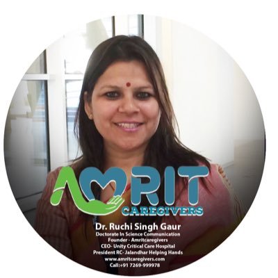 CEO- Unity Critical Care Hospital,  Founder - Amrit Caregivers ( NGO) Director- Amrit Hospital MD- Geetanjali Public School