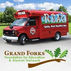 The Little Red Reading Bus is a library on wheels, providing the children of #GrandForks access and choice during the summer months! @GFFEAlumniNet #GFSchools
