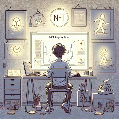 NFTNyxz's profile picture. Embracing the darkness of NFT creativity, weaving tales of myth and magic on the blockchain. Join me in the shadows of decentralized art. 🖌️🌑