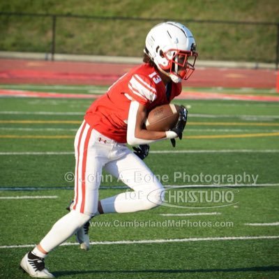 C/O 2027, @ Fort Hill High-school in MD, WR/DB, 6’0 ft, 155lbs, weighted - 3.7