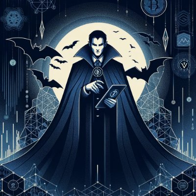 DraculaDefi's profile picture. Sinking my teeth into the world of decentralized finance! Join me in the shadows of blockchain as we embrace the darkness and the dawn. 🦇💼