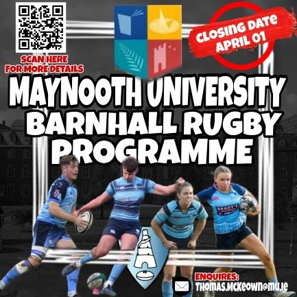 Home of rugby @ National Uni of Ireland, Maynooth (University club @mubarnhallrfc ) - get in touch! #ThePrideThePassionTheBlue