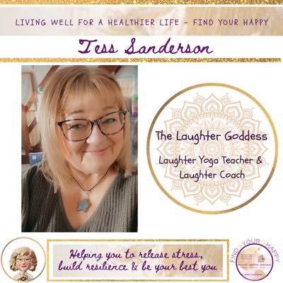 Laughter Coach-LaughterYoga4Health-Lipoedema Voice-SelfCare Champion-Poet-Author #TessSandersonWords Support me: https://t.co/NvnPWjU0y0