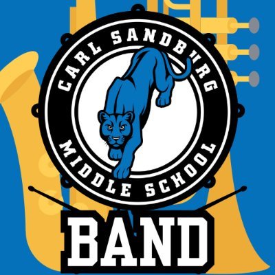 Carl Sandburg Middle School Band Program in Alexandria, VA 
Director: Mrs. Anderson-Morgan
#PanthersInPursuit LET'S GO BAND! 
🎼🎺🥁🎷🐱