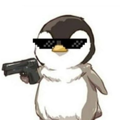roses are red, fishies can swim, Pengie looks sick in a fresh pair of timbs. -a poem by the penguin with a Glock