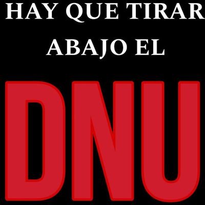 No somos un país de mierda 
                         💙🤍💙✌️💙🤍💙
ABAJO EL DNU