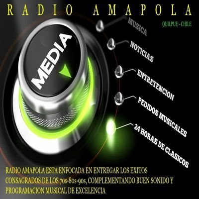 Radio Amapola está enfocada en entregar los mejores éxitos de los 70s-80s-90s-Disco-Funk,  complementando buen Sonido y Programación de Excelencia.