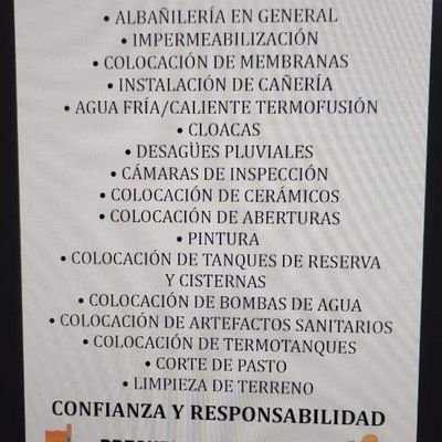 albañilería en general