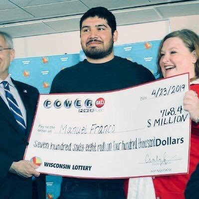 30 years old father of two amazing children..winner of third largest powerball jackpot lottery..$768 millions, helping the society paying the credit card debit