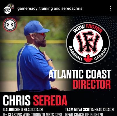 Atlantic Director - Wow Factor Baseball. Coach - Halifax 22U College Prep. Coach NS 2022 Canada Games. Former Head Coach Toronto Mets 16U.(NCCP# 398036)