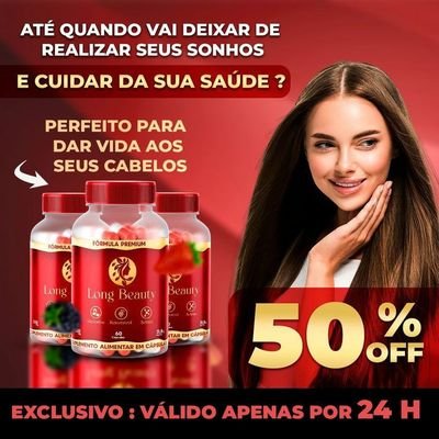 Der adeus a queda capilar LONG BEAUTY e sua solução tratamento de 3 mês com 50%desconto adquira aqui👇👇👇