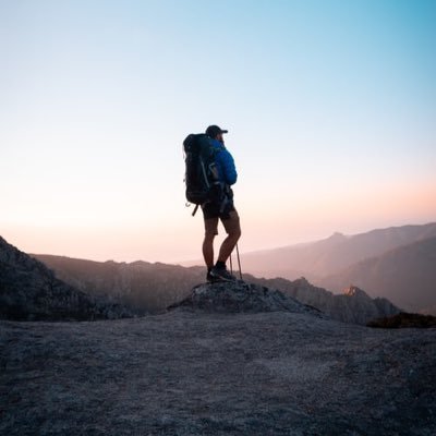 Undoubtedly hiking somewhere in Europe and probably looking for coffee. 🥾☕️