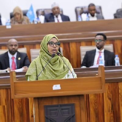 The First Female Senator Elected in Somalia.