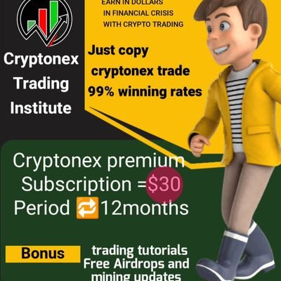 Cryptonex Trading Institute class for signals and analysis, earn with our copy trade signals daily 2-3 markets