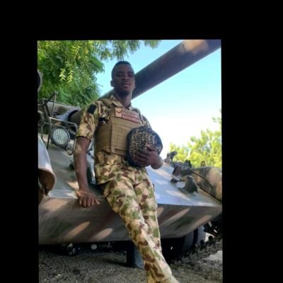 DARK TALL NIGERIAN SOLDIER