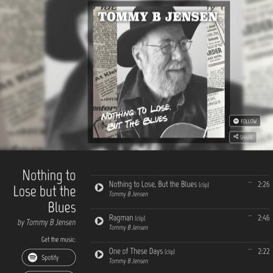 Ageing picker, happily married, proud Dad,  Still writing and recording , on all your favourite platforms, please search Tommy B Jensen .