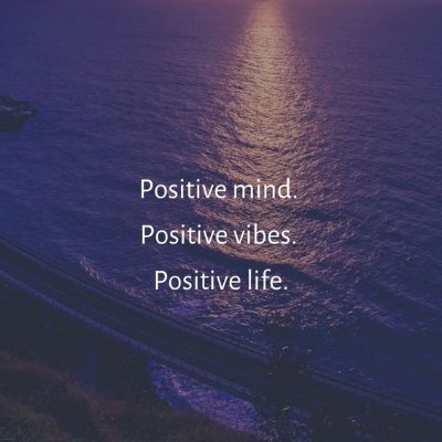 Be Positive,Think Positive,Have Positive.❤️👍