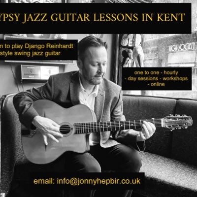 Gypsy Jazz guitar tutor in #Kent UK. Learn to play Django Reinhardt style swing guitar with one-to-one, hourly, day sessions, workshops & online