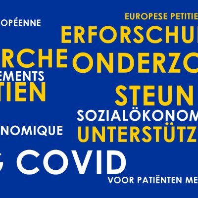 thinklongcovid's profile picture. Sign Now ✏️https://t.co/bbRZZnm3WR✏️
Call for #EU mobilisation in favour of further research & socio-economic support for patients suffering from #LongCovid