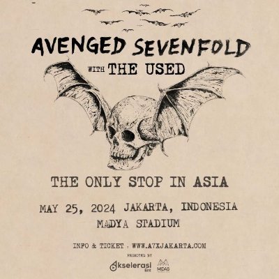 @TheOfficialA7X Indonesia Fanbase | FP: https://t.co/EkZAVR3QMf | Email: avengedsevenfoldina@gmail.com Grup Telegram : https://t.co/sRahMSlgJP