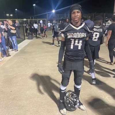 Mario Slaughter C/O 2028 @McadoryHighSchool loading…. 📲(659)345-3013 my email is Mario4xvlogs@gmail.com (5”8)135 📍205 pos SS and outside linebacker 🏈