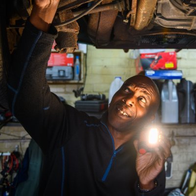 Presenter and mechanic on Dream Car Fixers